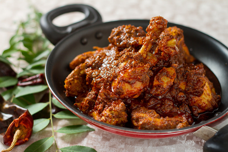 Chicken Pandumirchi Ghee Roast