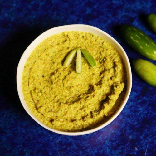 Dondakaya Pachi Mirchi Pachadi