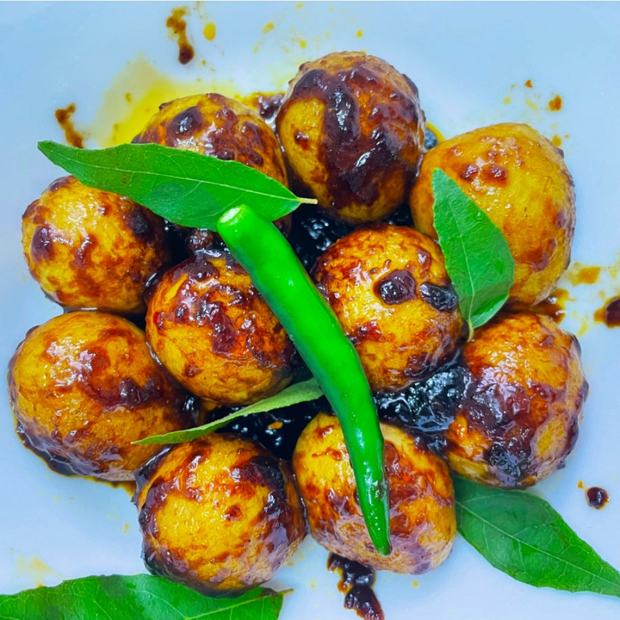Green Chilly Egg Roast